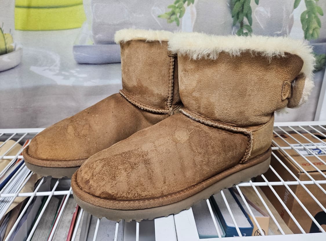 어그 부츠 여성방한부츠 230 체스트넛 양가죽 숏부츠 LB75 상품이미지1