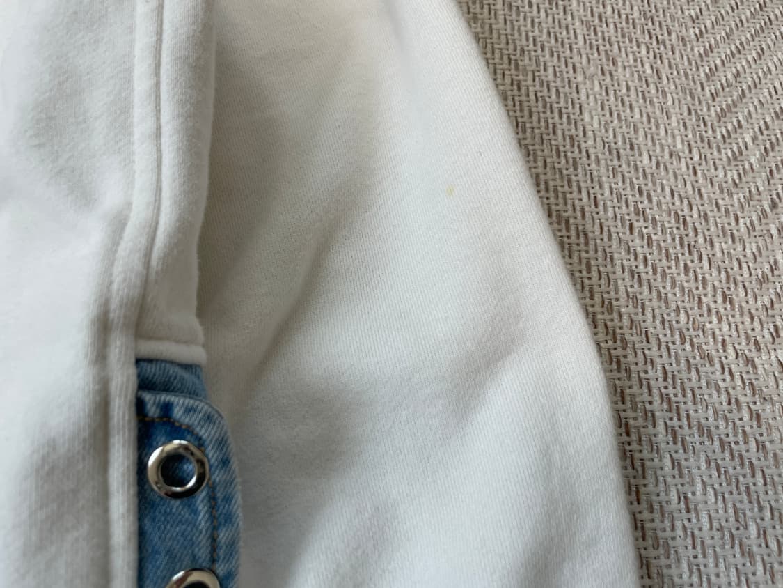 디젤 사이드 데님 아일렛 디테일 롱 후드 집업 J03855 상품이미지4