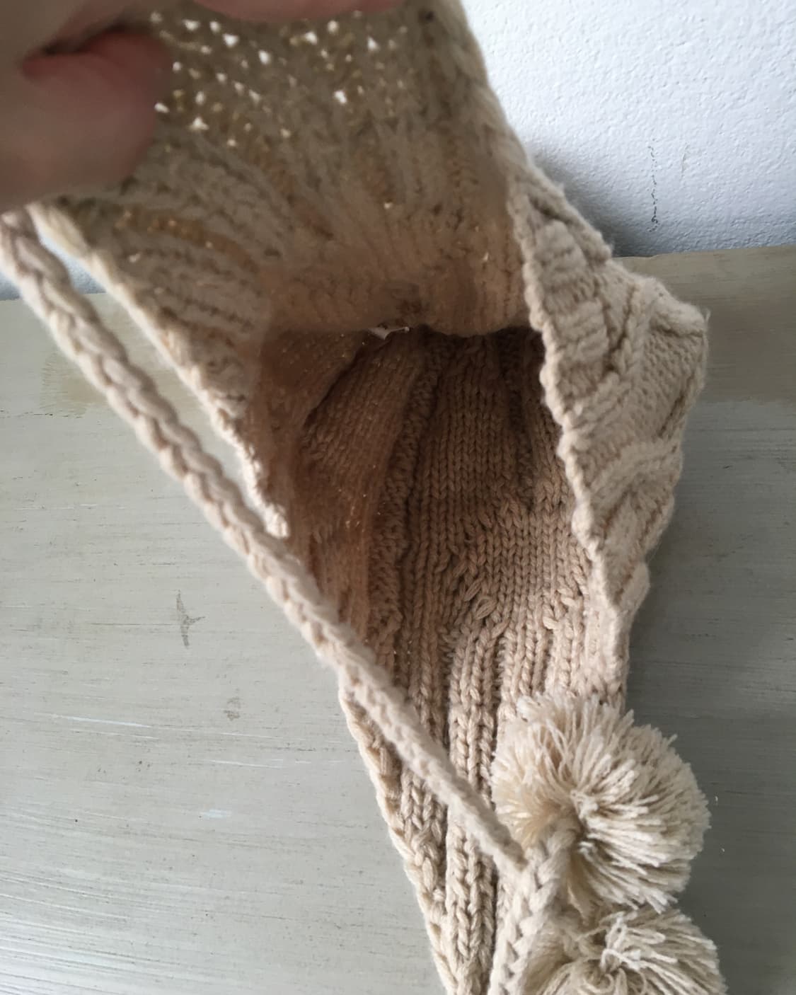  pom cable knit beanie 상품이미지4