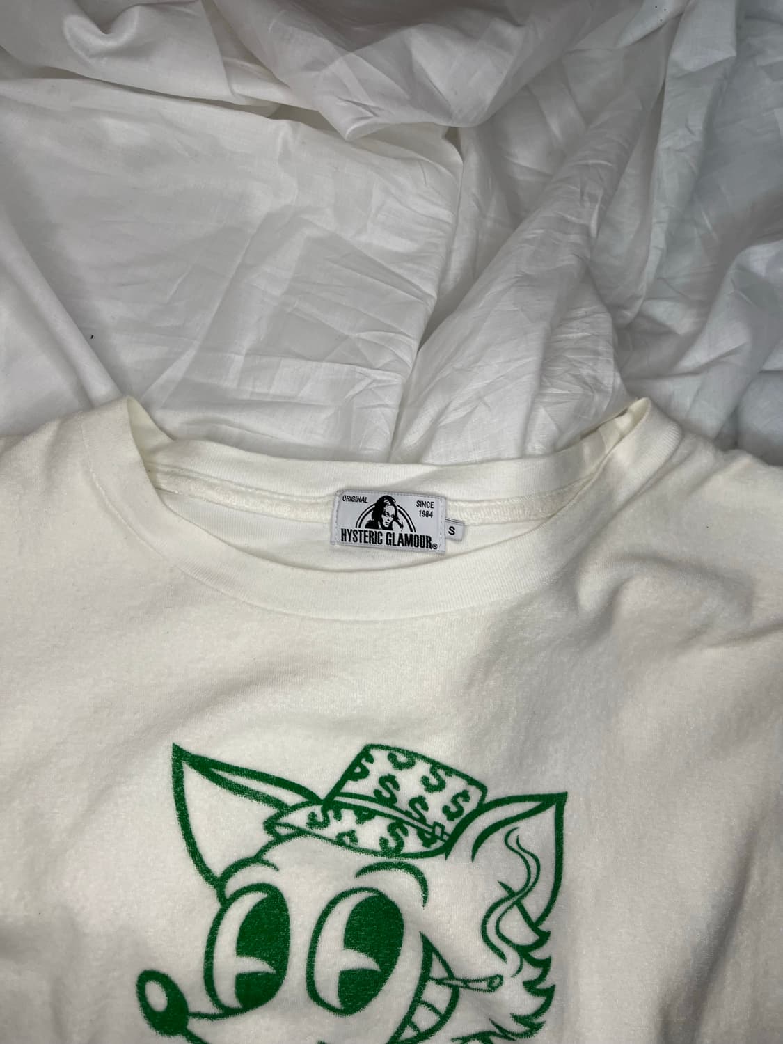 히스테릭 글래머 그린 캐릭터 그래픽 티셔츠 상품이미지3