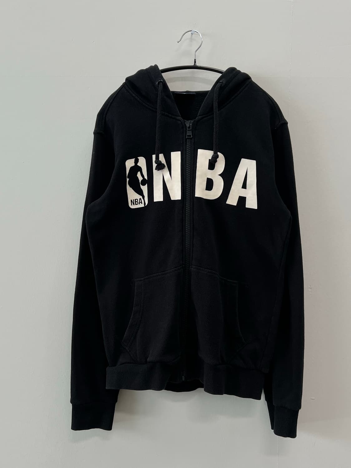 NBA 로고 프린팅 후드집업 블랙 상품이미지2