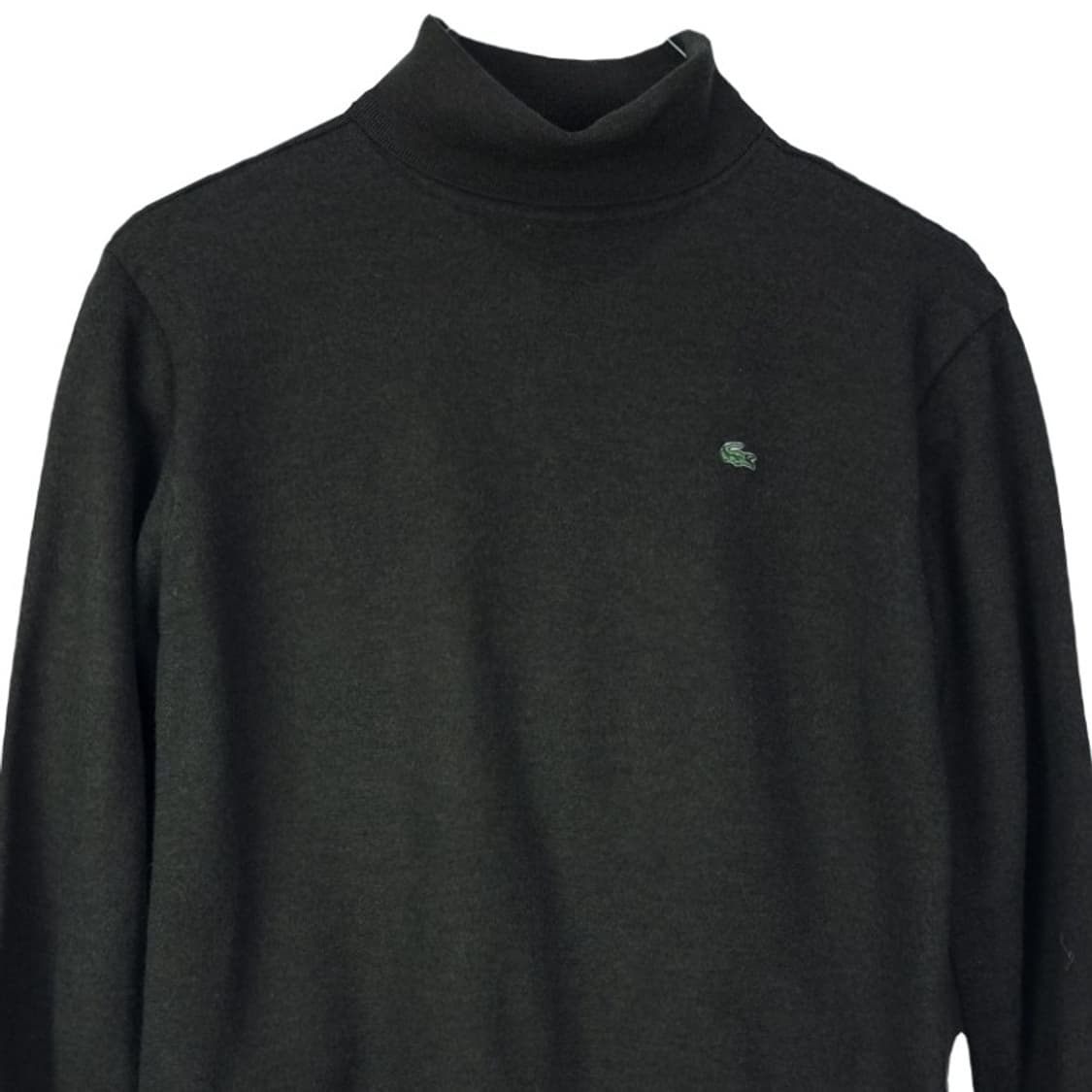 [라코스테] 로고 패치 울 목폴라 터틀낵 니트 브라운 M18110 상품이미지4