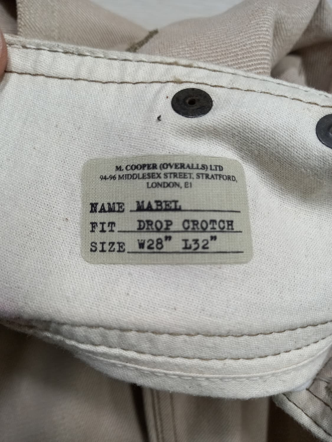 29 새상품 Lee Cooper 하이웨이스트 슬림일자진 베이지29-533 상품이미지8