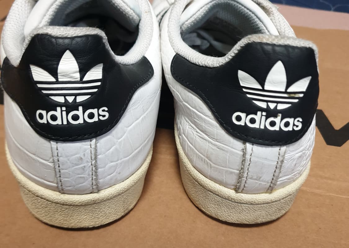 아디다스 슈퍼스타 뱀피 화이트 블랙 스니커즈 (250) 상품이미지4