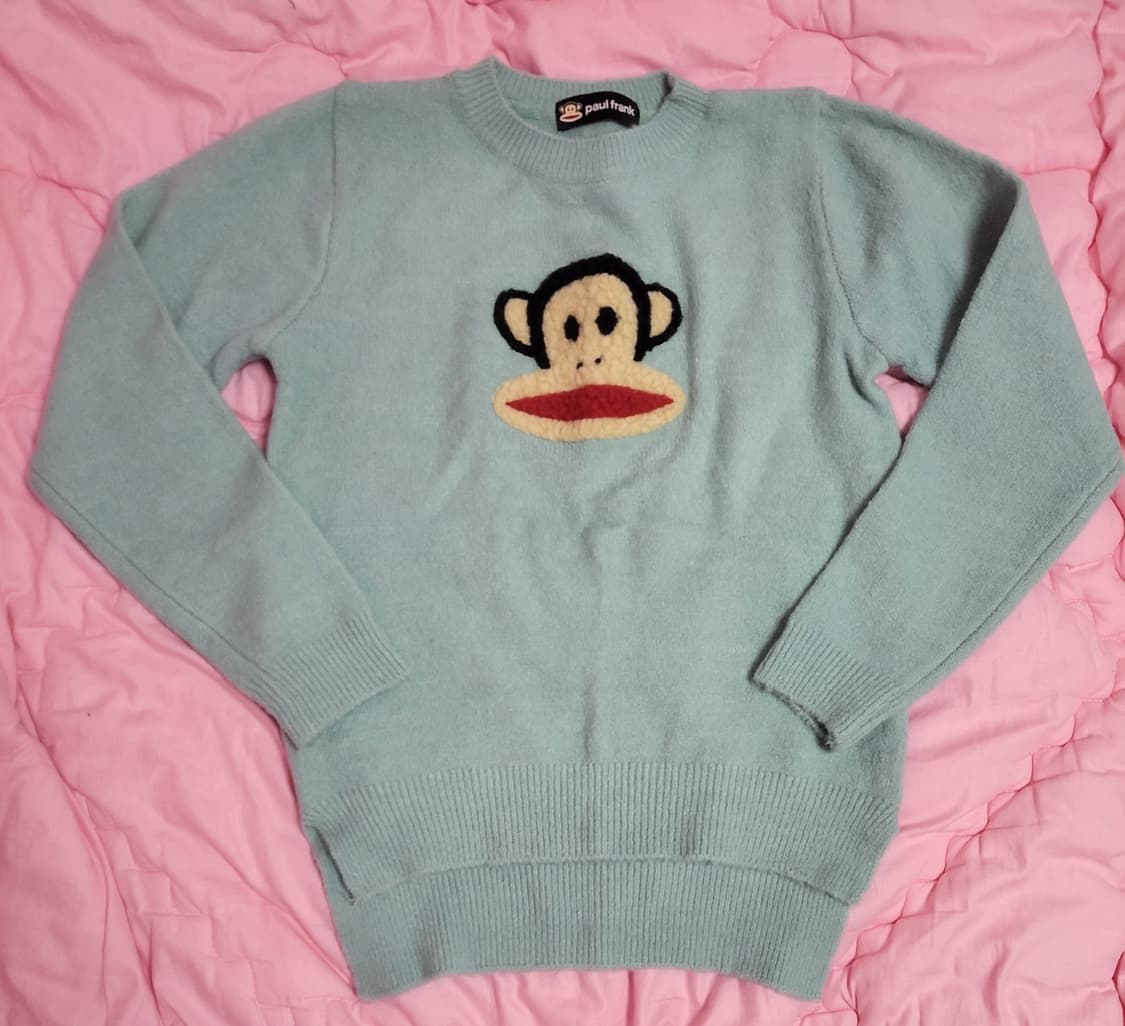 급처1번입음상태좋음!홀하우스 폴프랭크 민트니트스웨터 럭키슈에뜨st마즈st 상품이미지1