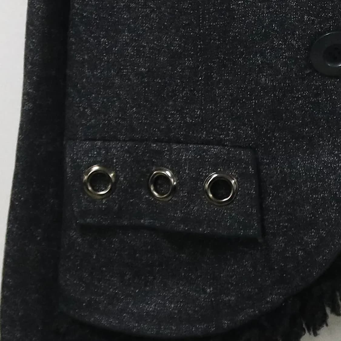 EIKO KONDO 퍼 카라 울 혼방 트위트 자켓 61748 상품이미지6