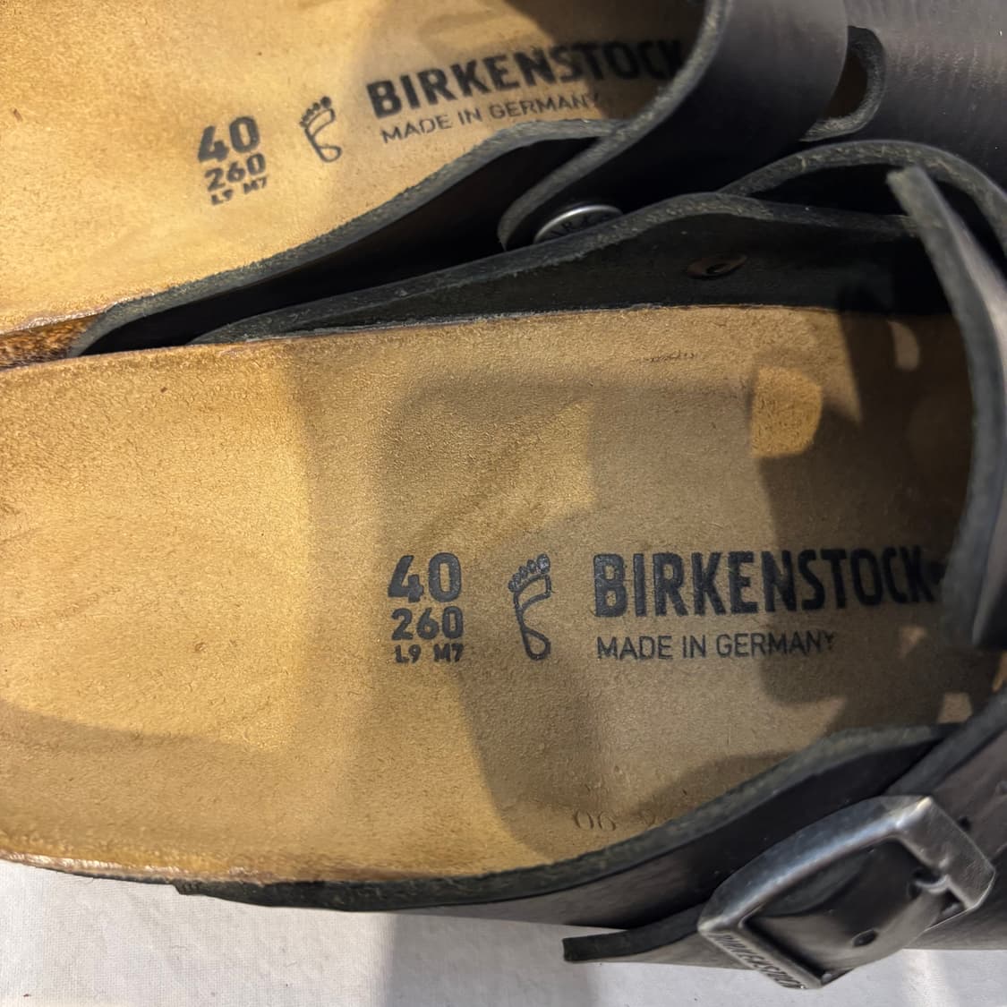 버켄스탁 보스턴 레더 슬리퍼 상품이미지3