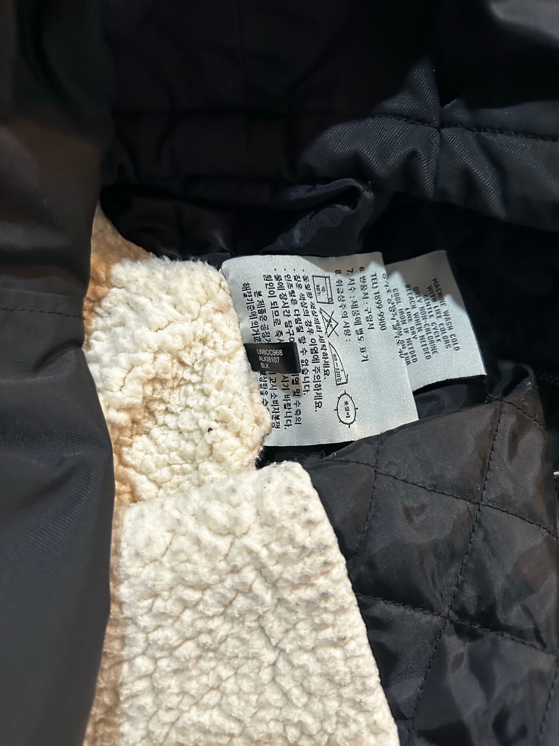 리바이스 후드 야상 점퍼 블랙 M 상품이미지4