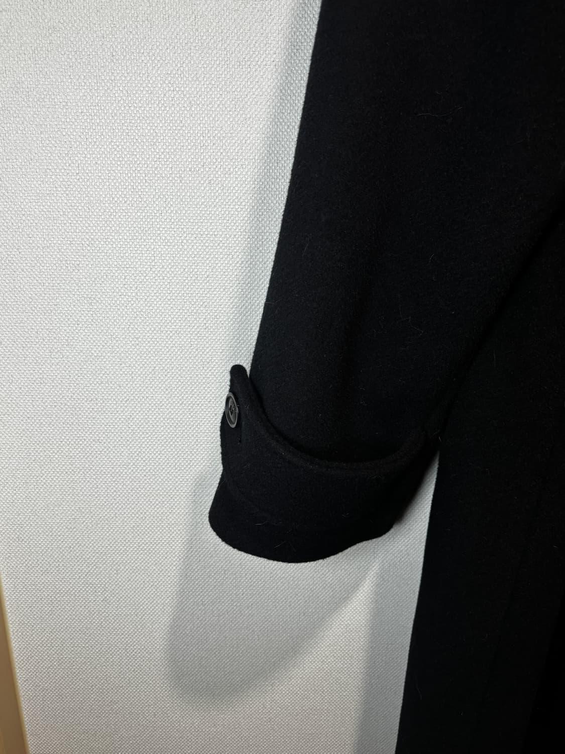 택포/A+급) KIIMUIR 울 캐시미어 블렌드 발마칸 코트 블랙 상품이미지7