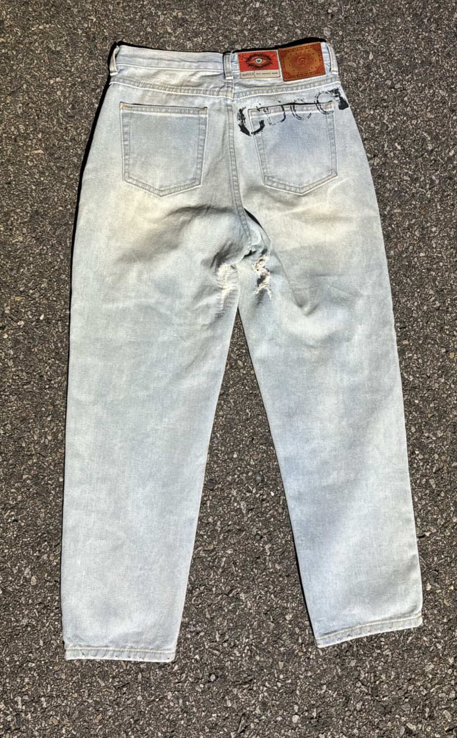 구찌 프린티드 워시드 데님 상품이미지3