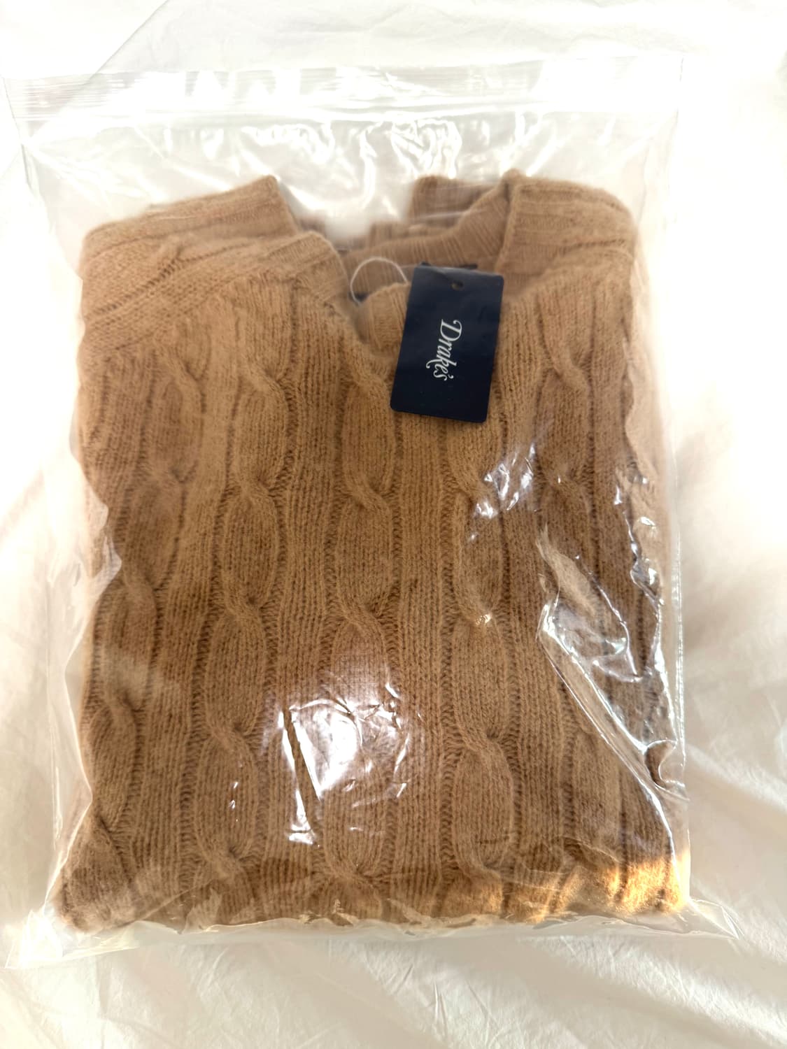 드레익스 브러쉬드 셔틀랜드 캐이블 니트 휘트 XL (새상품) 상품이미지10