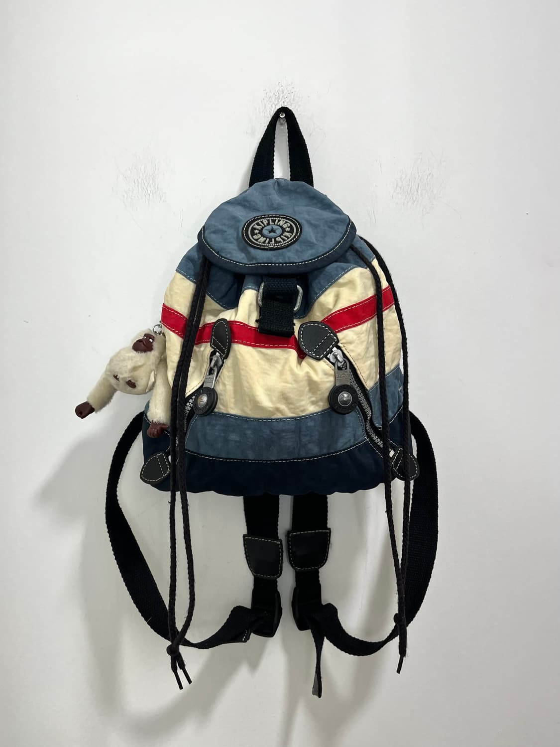 키플링 키링 배색 복조리 미니 백팩 상품이미지1