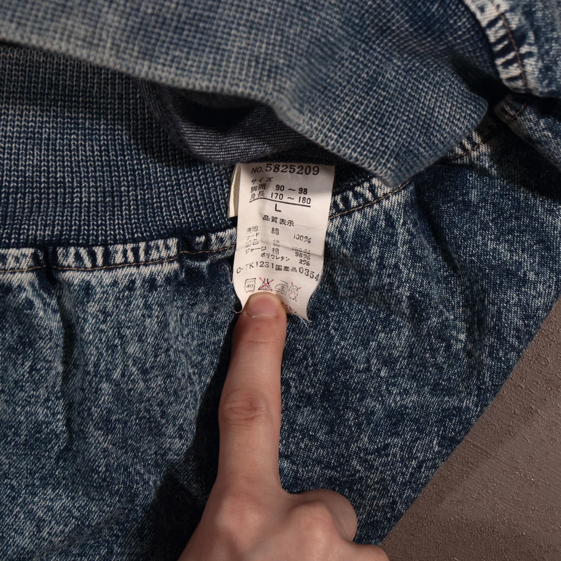 빈티지 데님 자수 봄버자켓 C512 상품이미지5