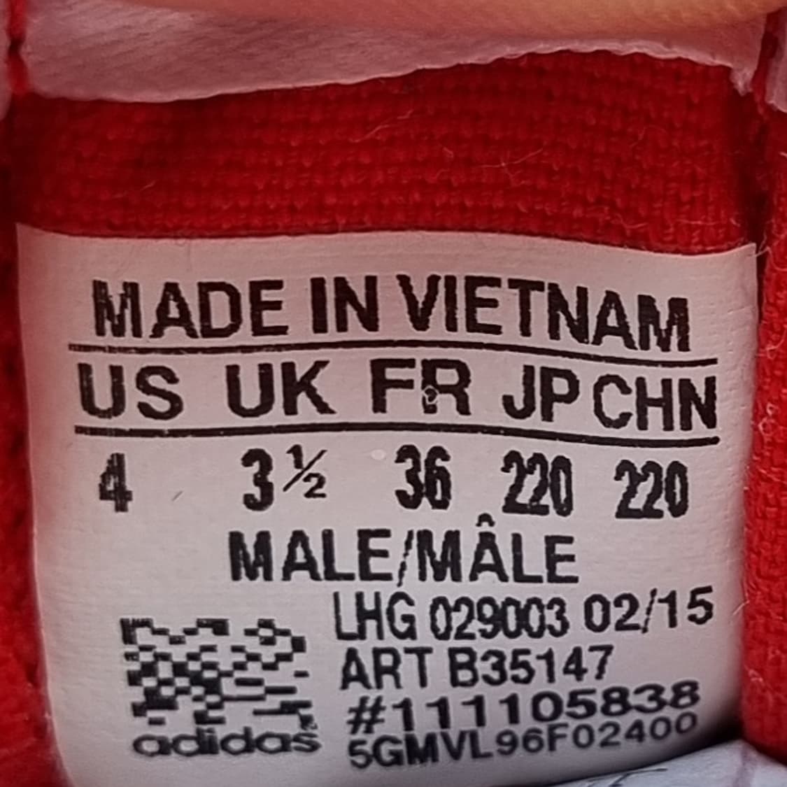 아디다스 니짜 로우 레드 스니커즈 220 상품이미지6