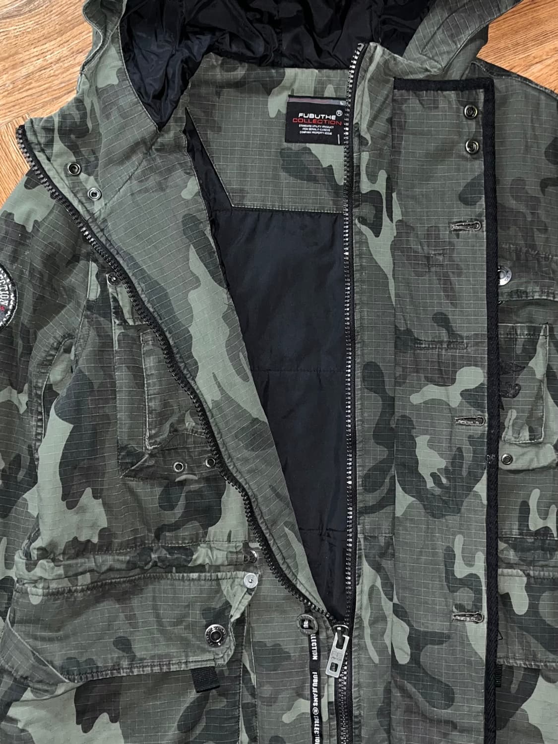 Fubu 밀리터리 카모 디테일 점퍼 상품이미지6