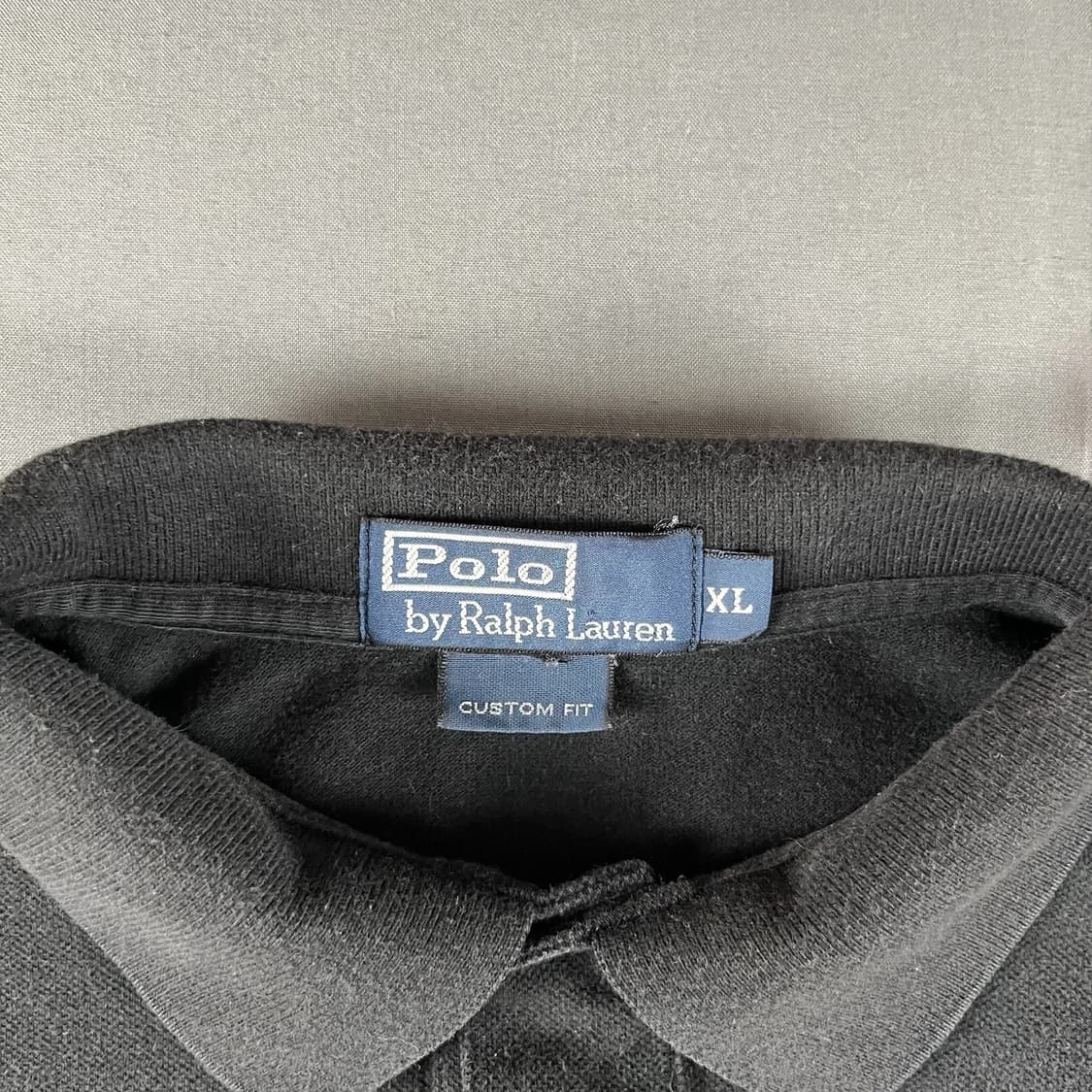 폴로 랄프로렌 빅포니 롱슬리브 카라 티셔츠 블랙 퍼플 상품이미지3