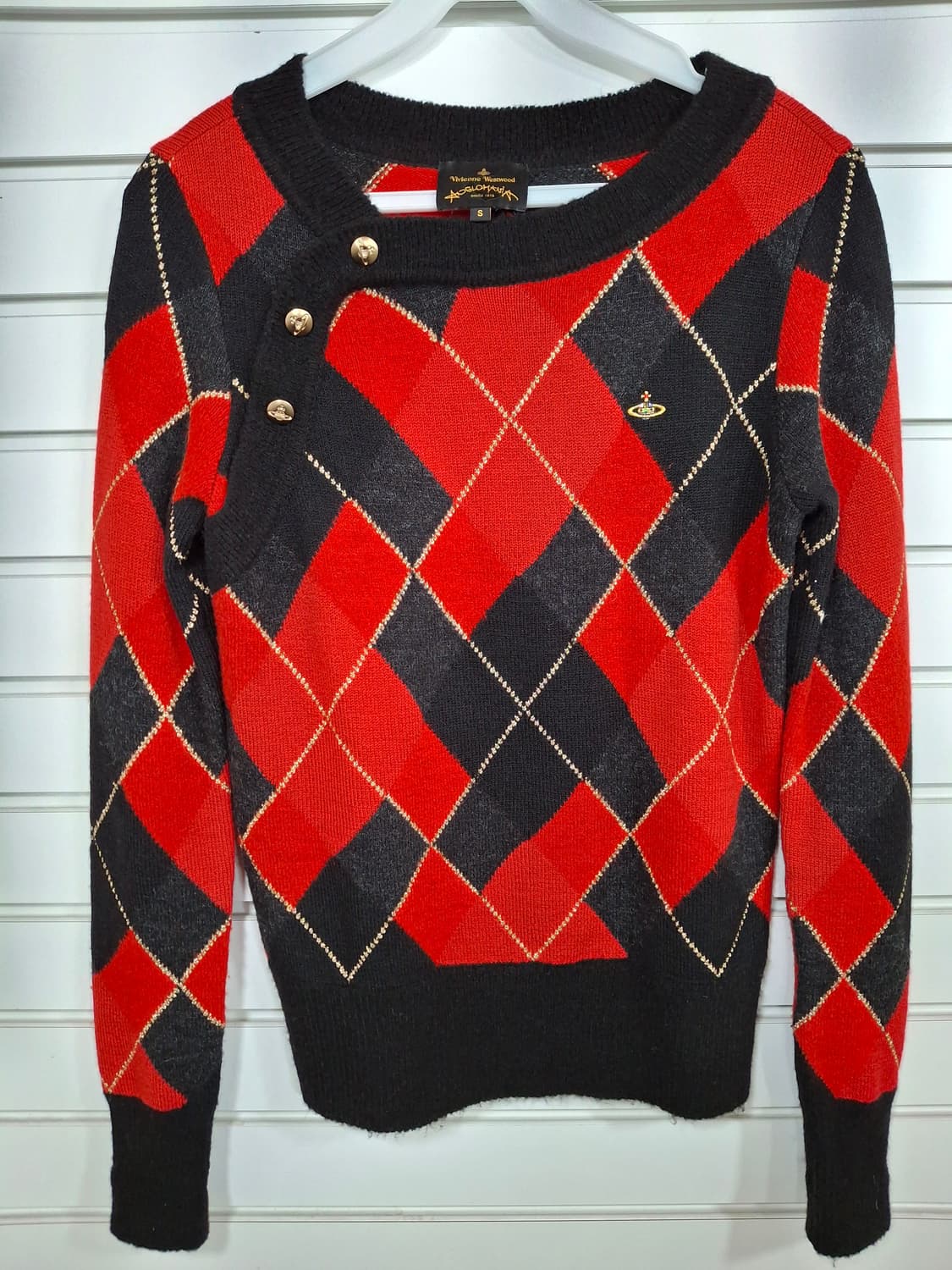 비비안웨스트우드 아가일니트 S 상품이미지1