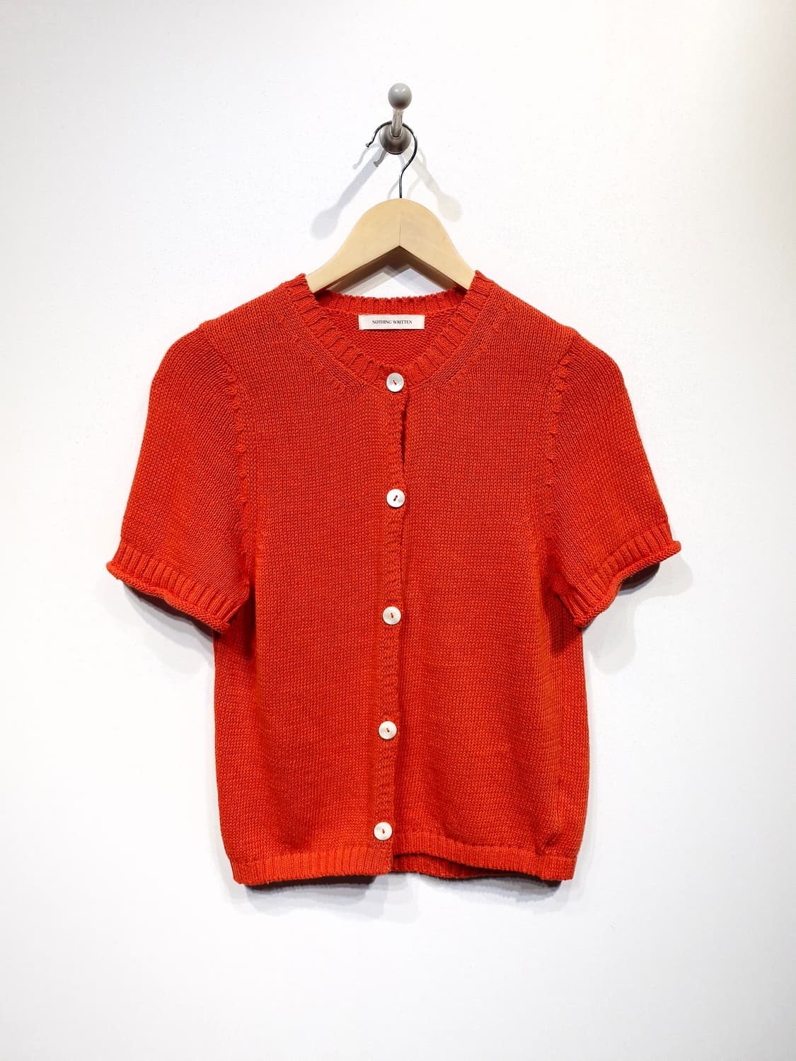 낫띵리튼 아이비 코튼 가디건 캔디레드(F) 상품이미지3