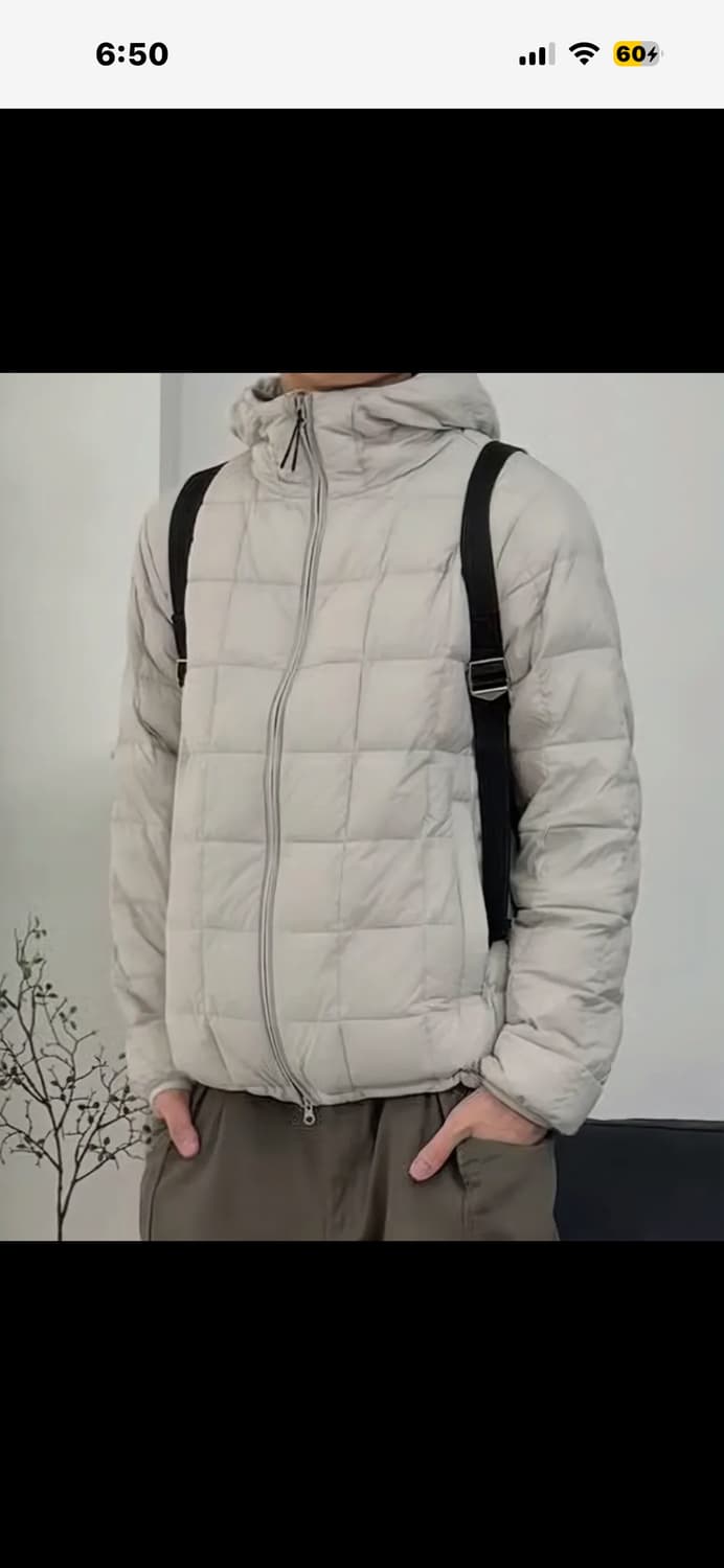 어반디타입 경량패딩 라이트그레이 M 상품이미지5