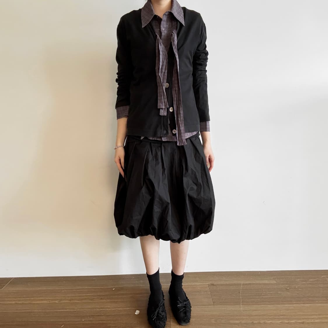 Comme des Garçons Plaid Panel  Cardigan 상품이미지2