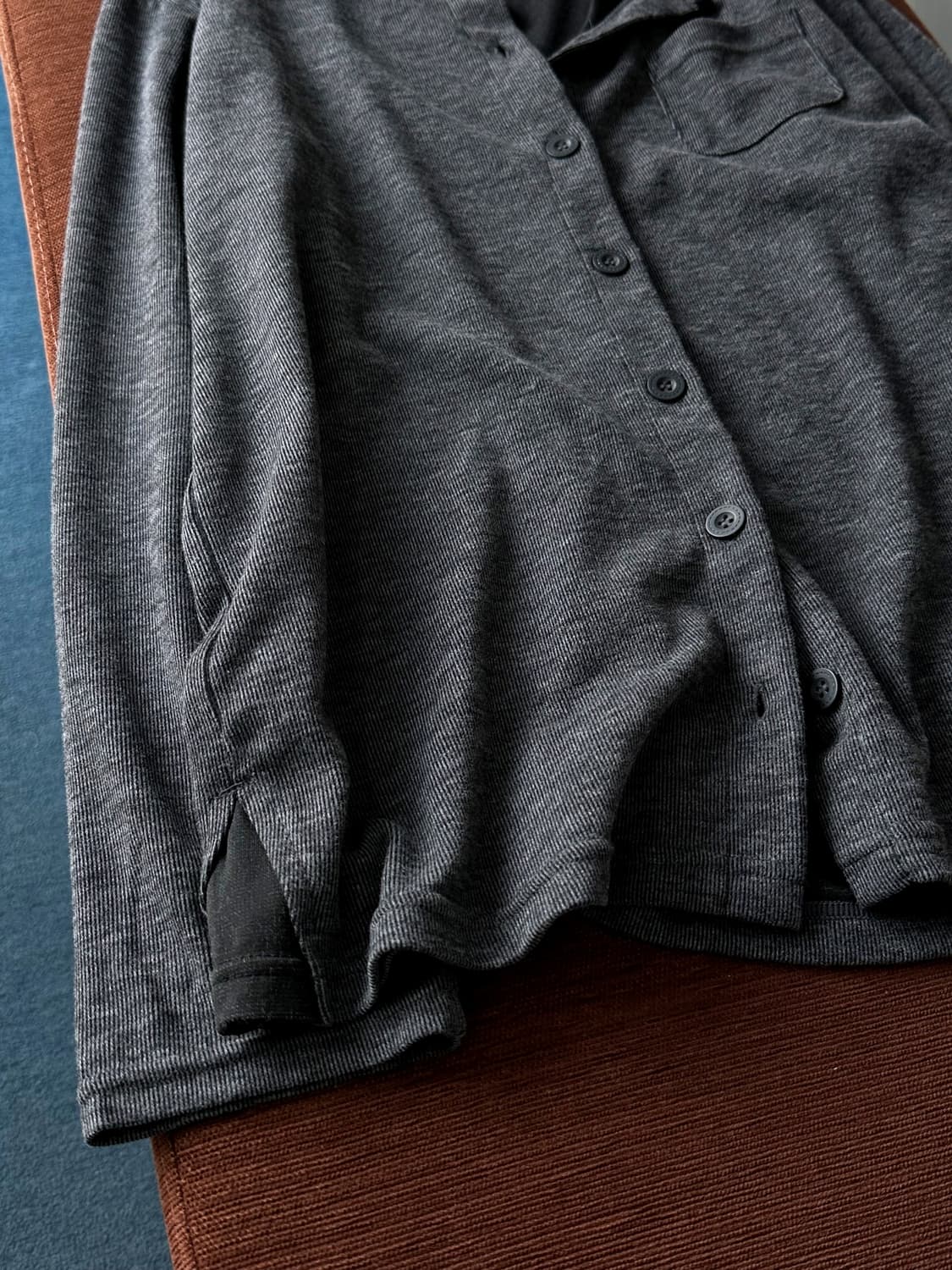 High gauge poly rayon L/S cardigan 상품이미지3