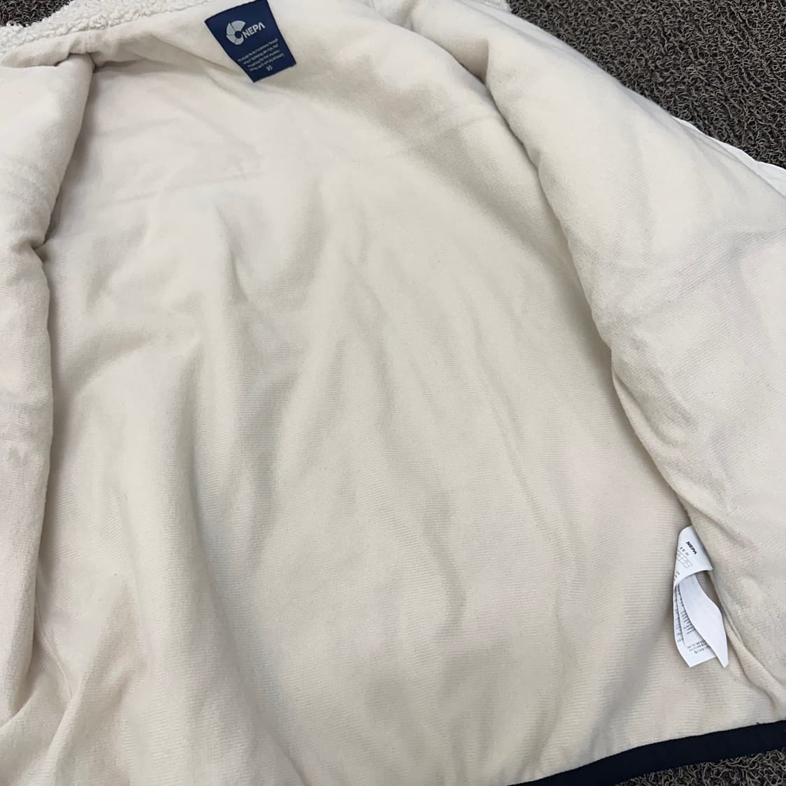 NEPA 네파 뽀글이 털 자켓 아이보리 95사이즈 상품이미지8