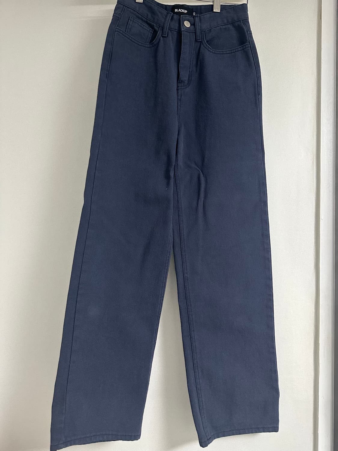 블랙업 네이비 코튼 팬츠 상품이미지1