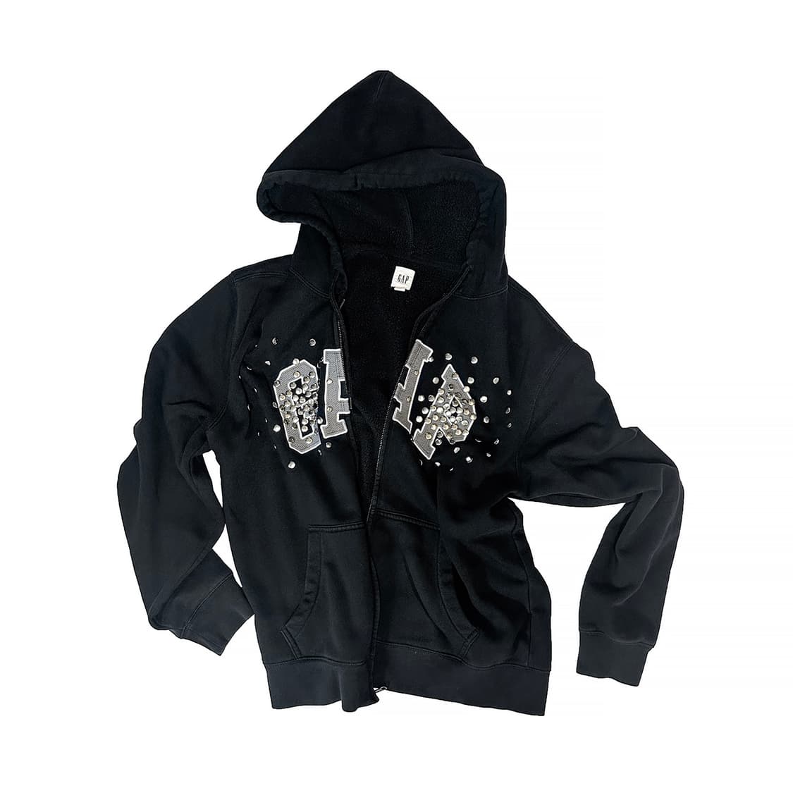 GAP rivet hoodie (Black ver.2) 상품이미지1