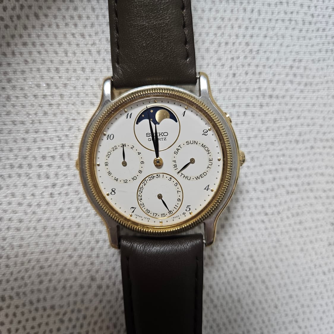 [오버홀완료] 90s Seiko Moonphase 시계 세이코 문페이즈 상품이미지3