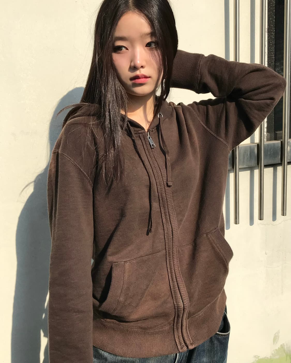 GAP 브라운 후드집업 상품이미지2