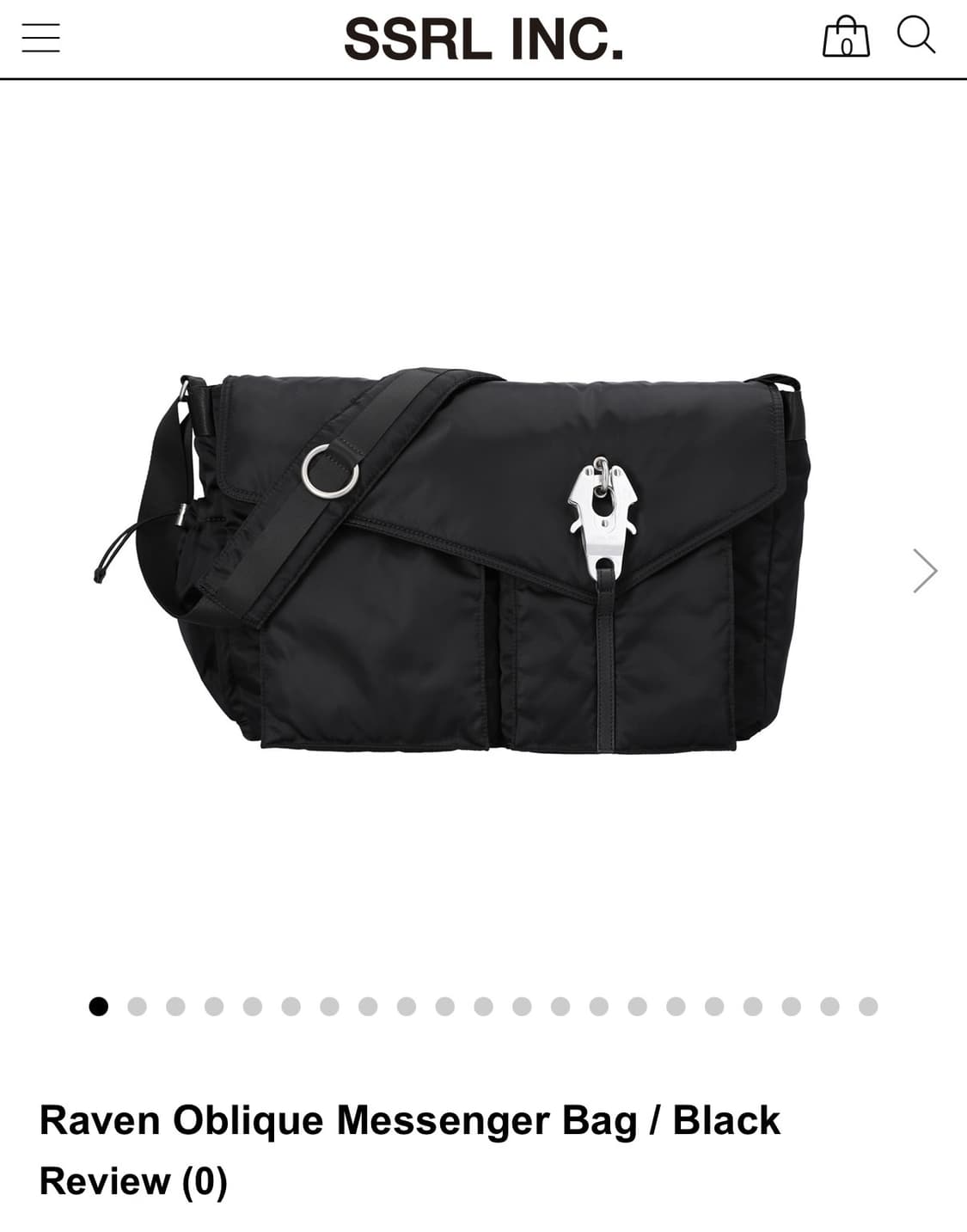 SSRL Raven Oblique Messenger Bag  상품이미지1