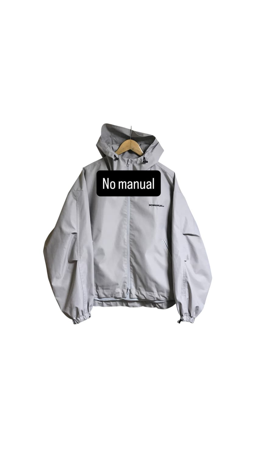 노메뉴얼 시그니처로고 윈드브레이커 바막자켓 상태굿 상품이미지1