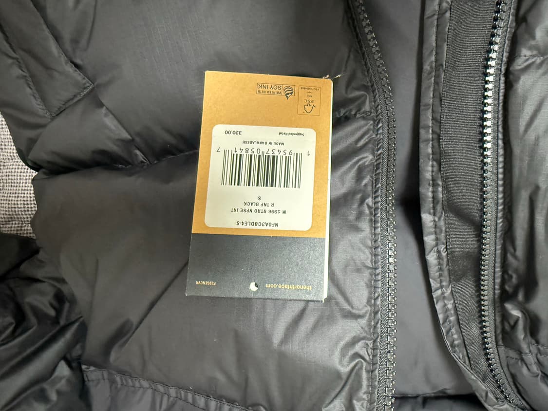 노스페이스 눕시 패딩 블랙 해외판S 상품이미지5