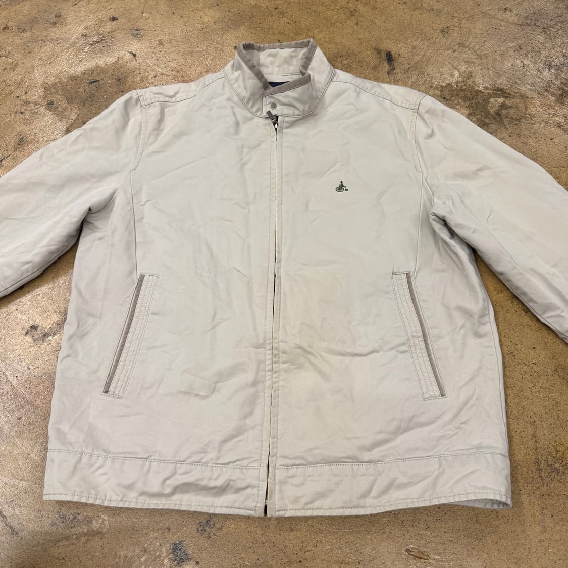 [정품/95] 빈폴 아이보리 봄버 자켓 b17 상품이미지3