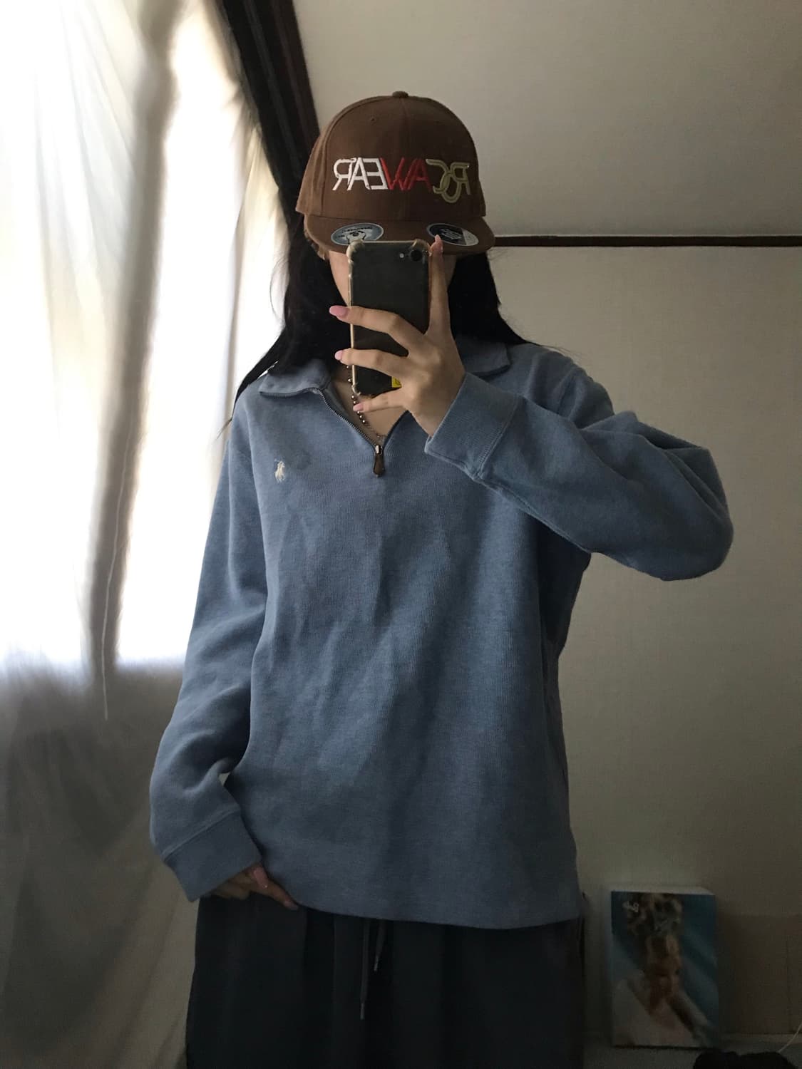 폴로 연하늘 반집업 상품이미지5