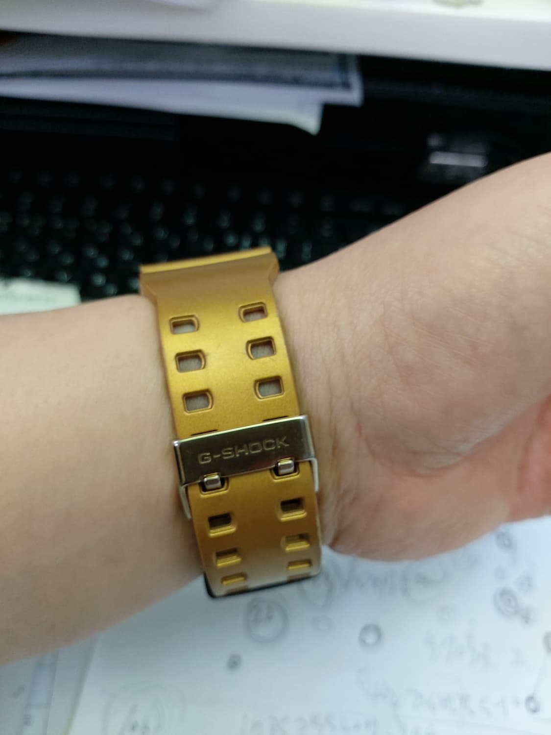 카시오 지샥 금장 시계 상품이미지5