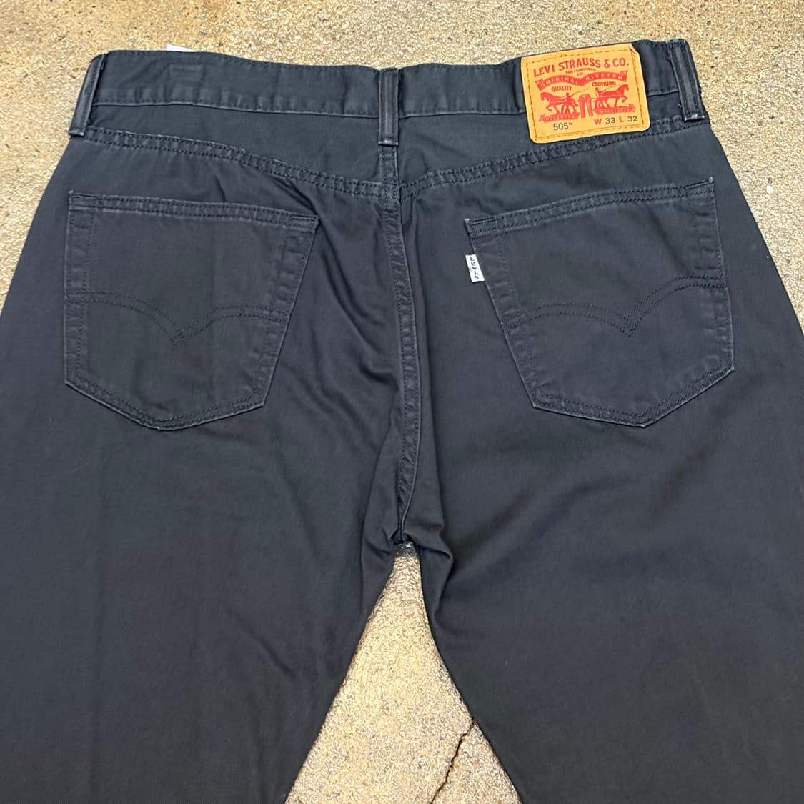 00s USA 빈티지 리바이스 505 블랙진 코튼 청바지 상품이미지6