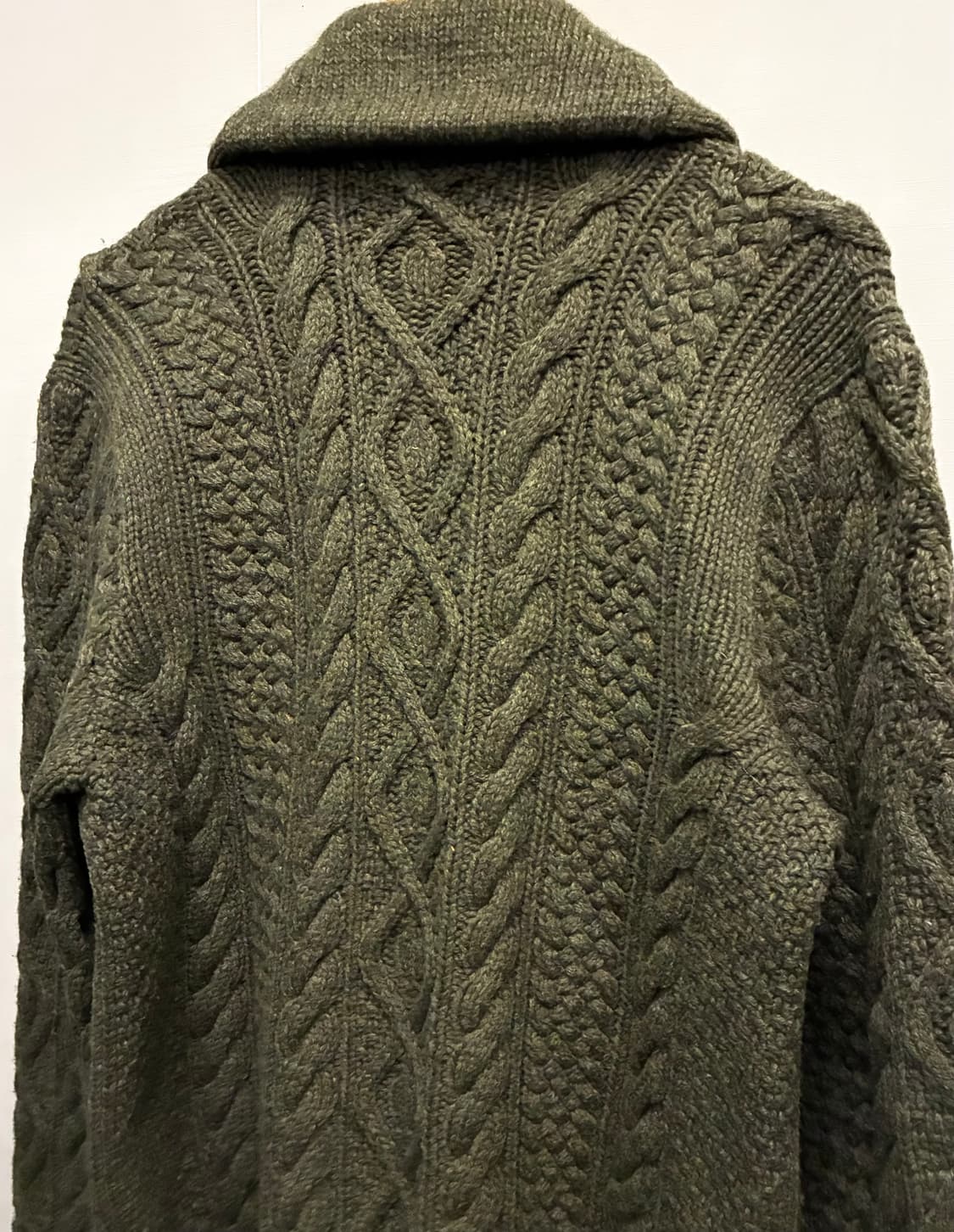 (L)00s 폴로랄프로렌 램스울 케이블 핸드니트 숄카라 가디건 상품이미지8