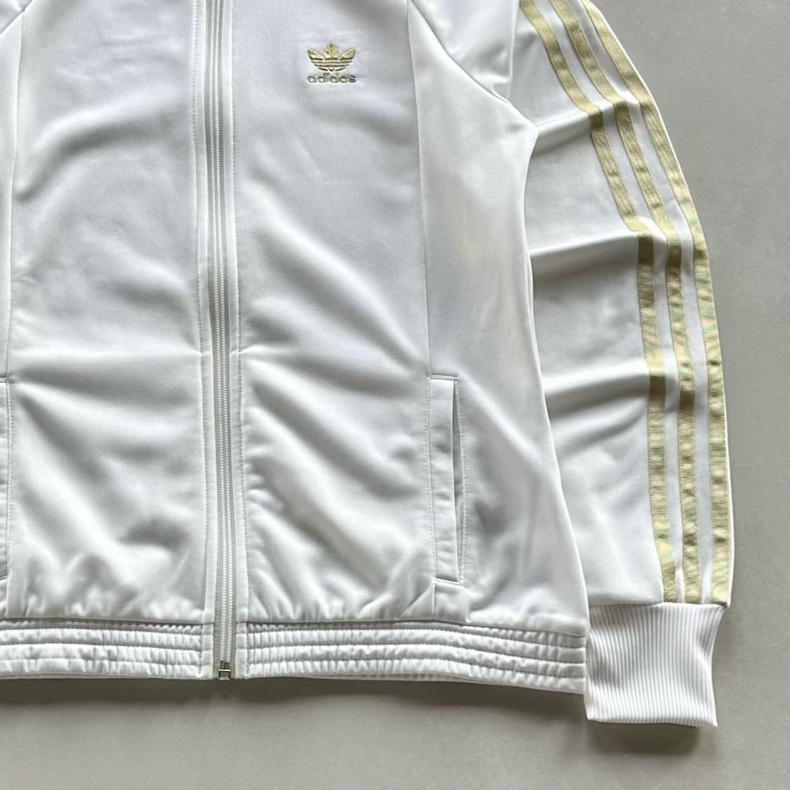 [M]아디다스 대장 화이트 골드 트랙탑 져지 상품이미지5