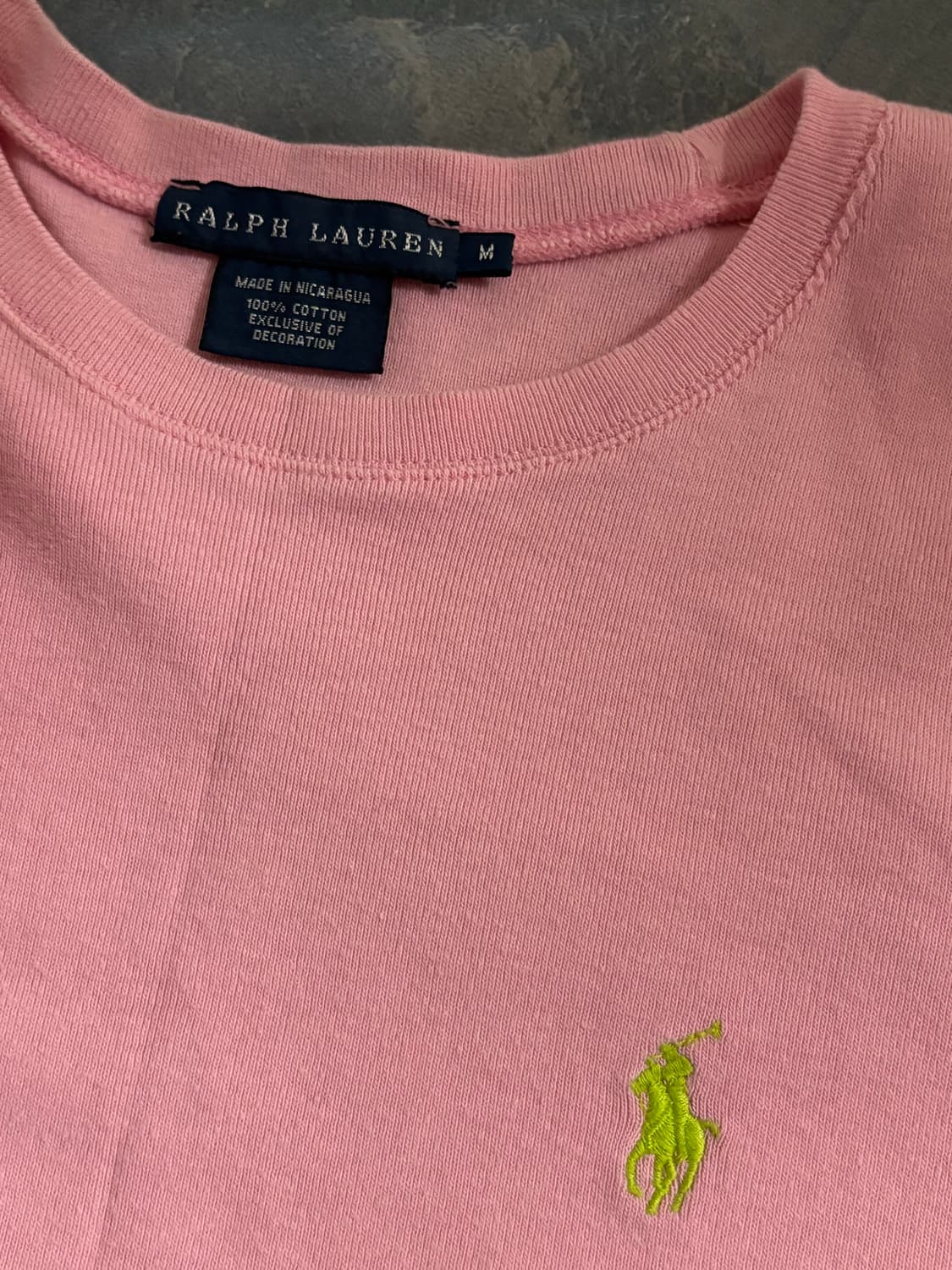 랄프로렌 딸기우유 연핑크 반팔 상품이미지2