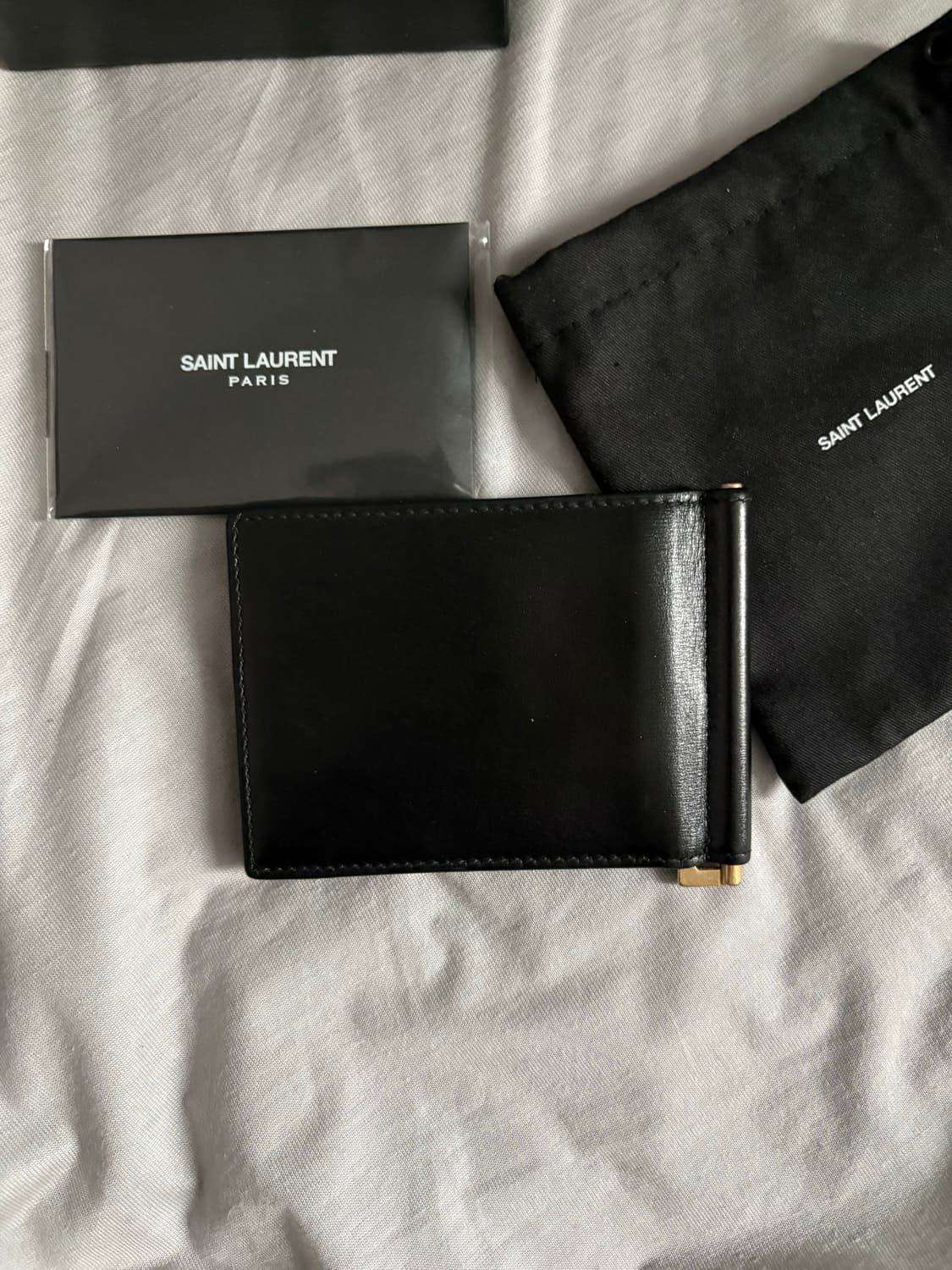 입생로랑 YSL 머니클립 블랙 금장 상품이미지2