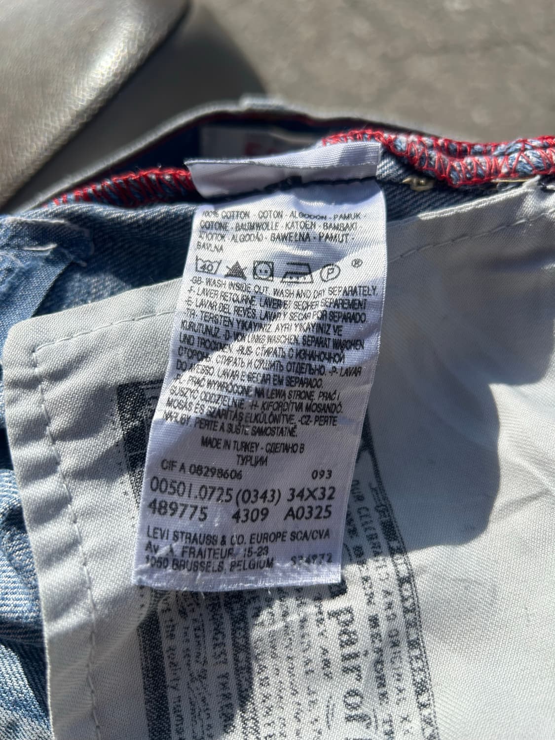 00‘s 리바이스501 리페어진 34in 상품이미지6