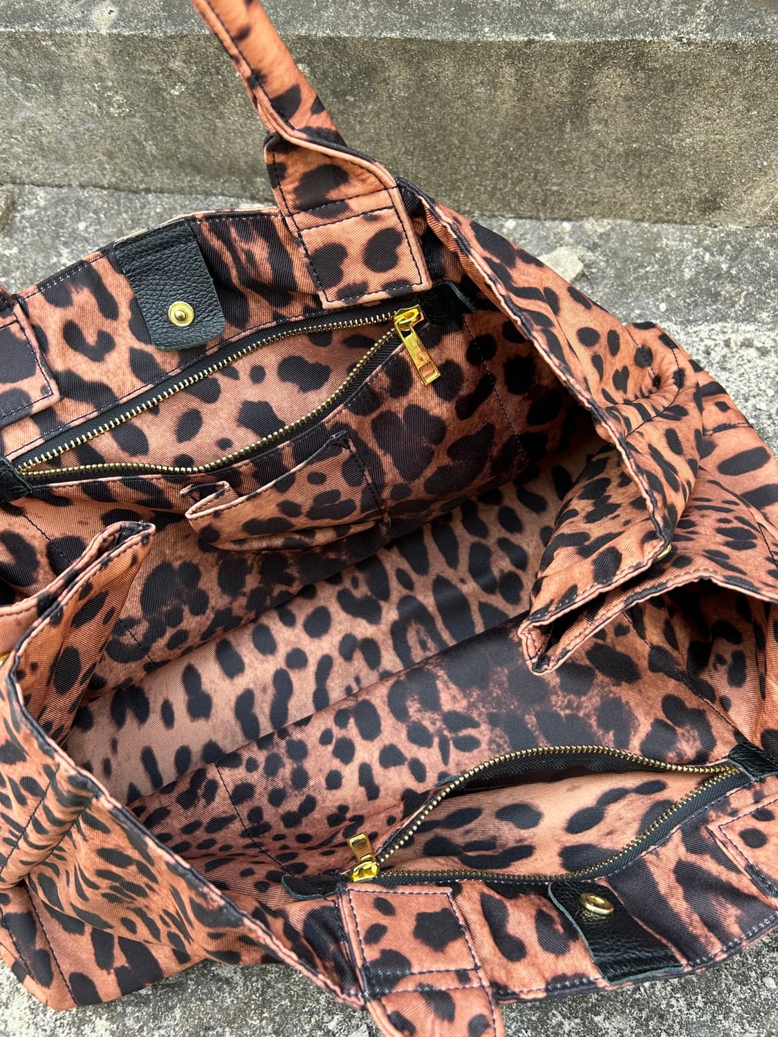 레오파드 빅 토트백 상품이미지2