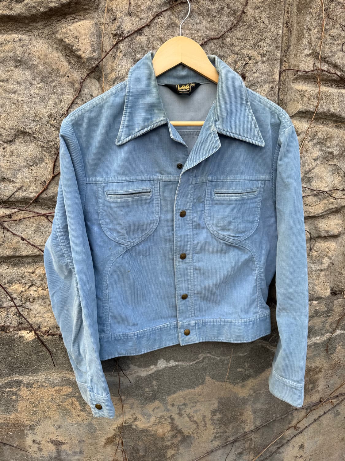 70s lee 빈티지 웨스턴 코듀로이 트러커 자켓 m 상품이미지5