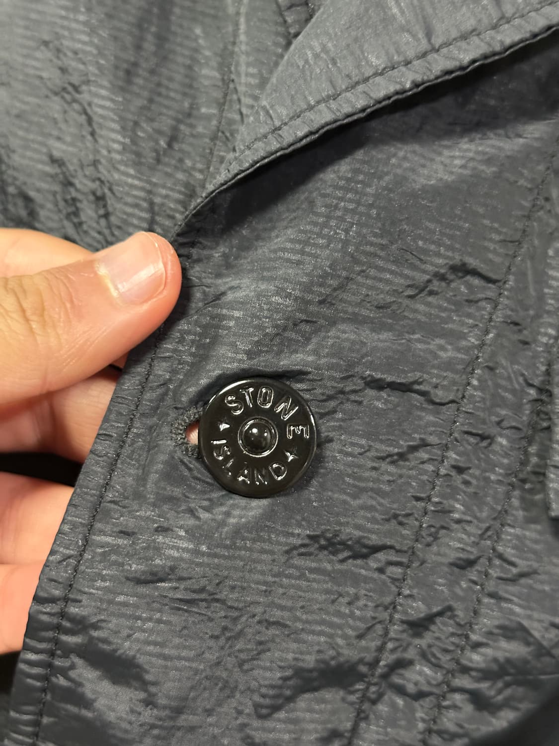 (백화점판) 스톤아일랜드 시어서커 TC 바람막이 블레이저 자켓 L 상품이미지3