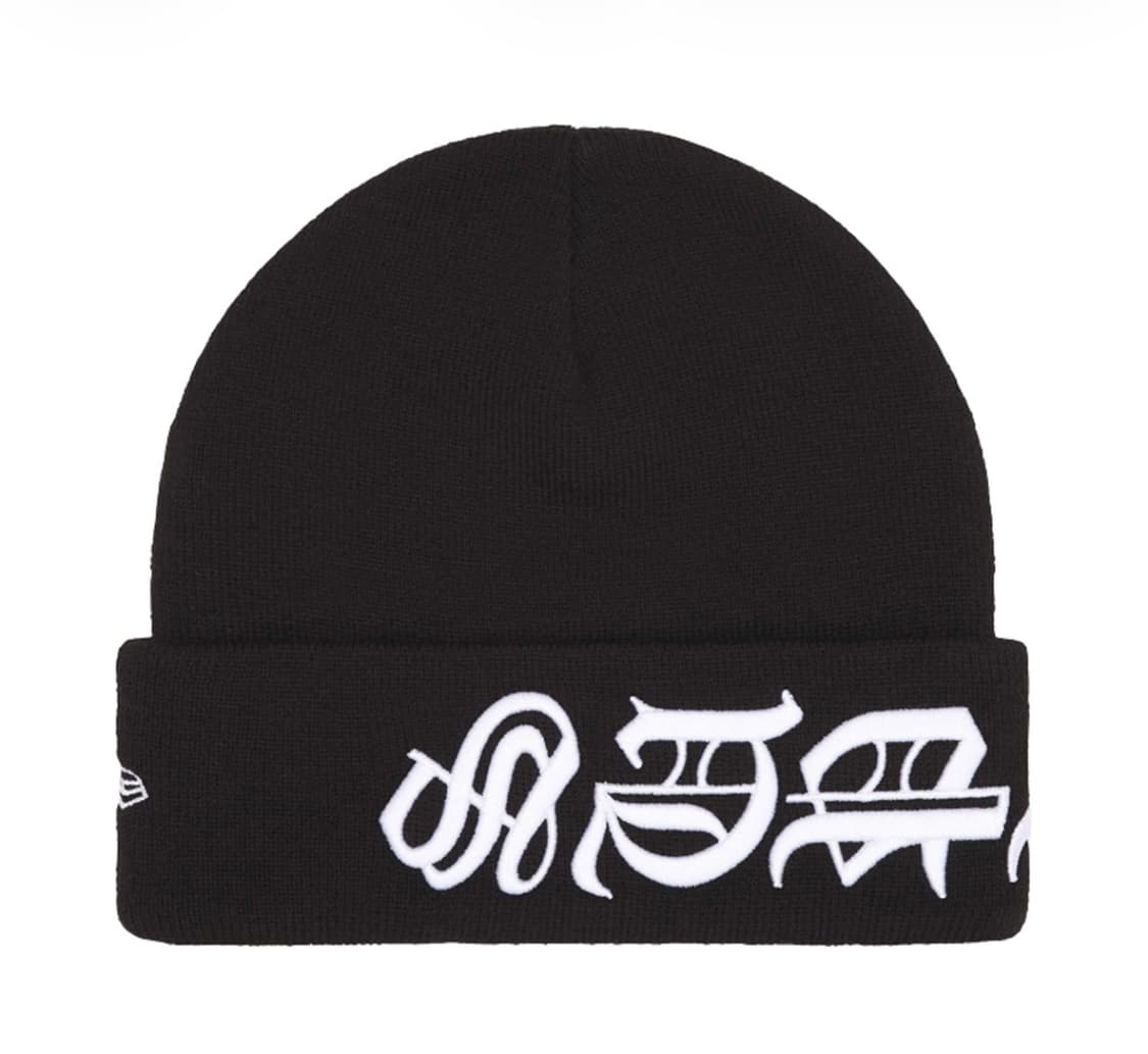 슈프림 크롬하츠 블랙레터체 뉴에라 비니 블랙 상품이미지1