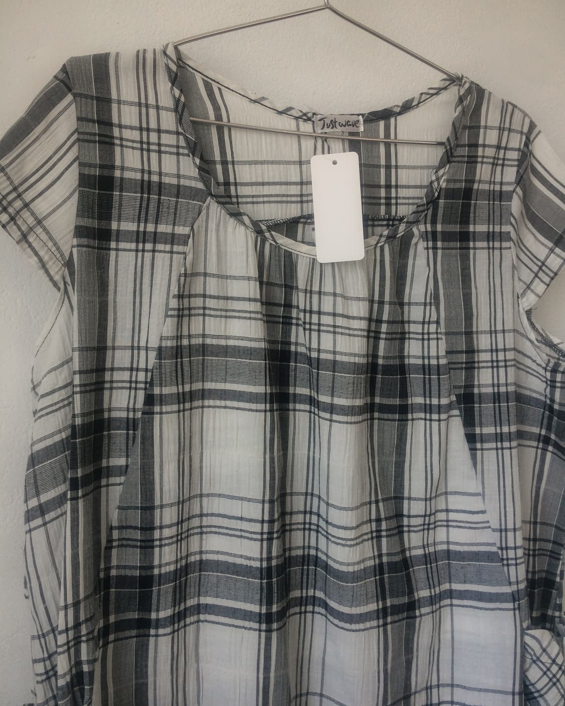 Pocket point check pattern onepiece 상품이미지4