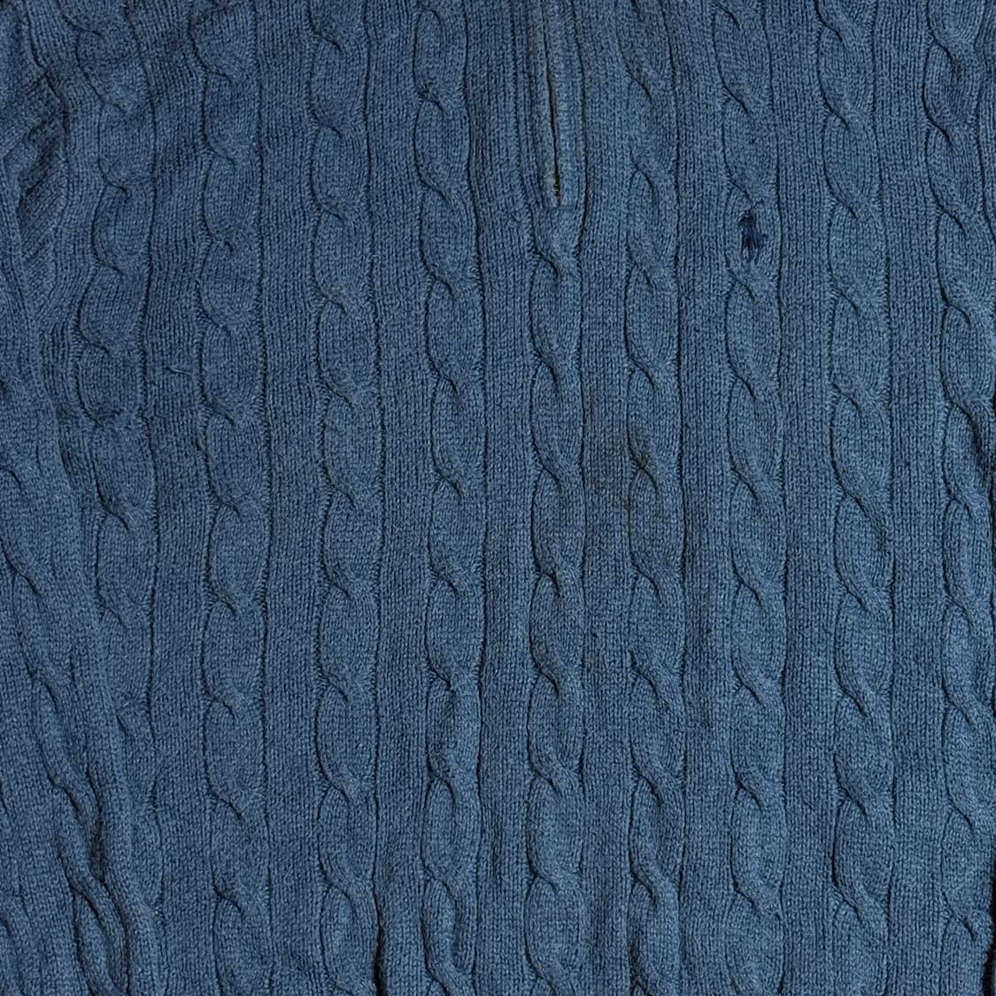 폴로 랄프로렌 케이블 폴라 니트 블루 상품이미지3