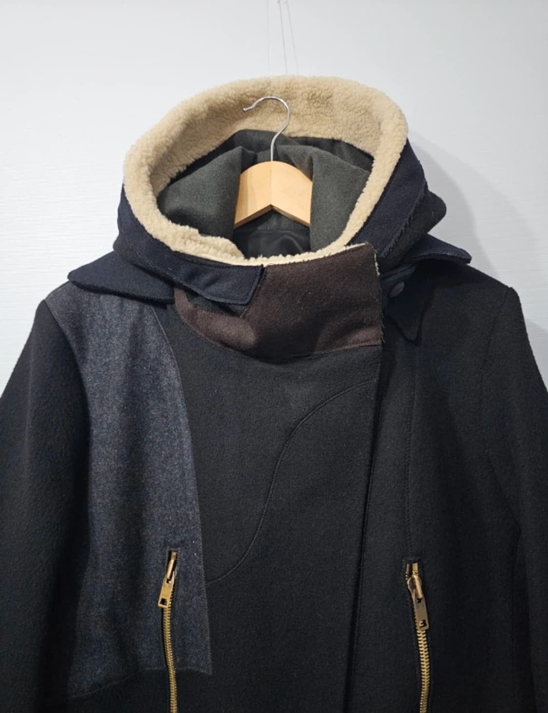 시스템 한섬 SYSTEM 무스탕 후드 패딩 코트 ~55반 상품이미지4