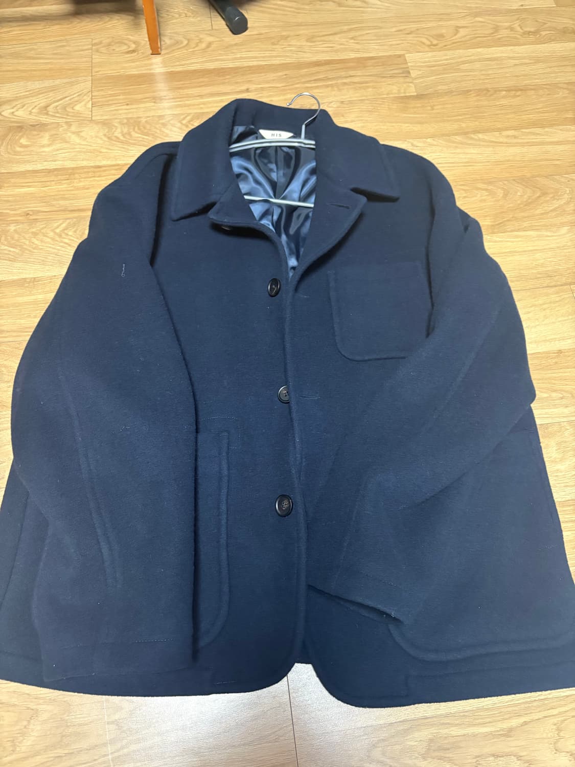 HISS HAZZYS 울 커버올 자켓 M 상품이미지2